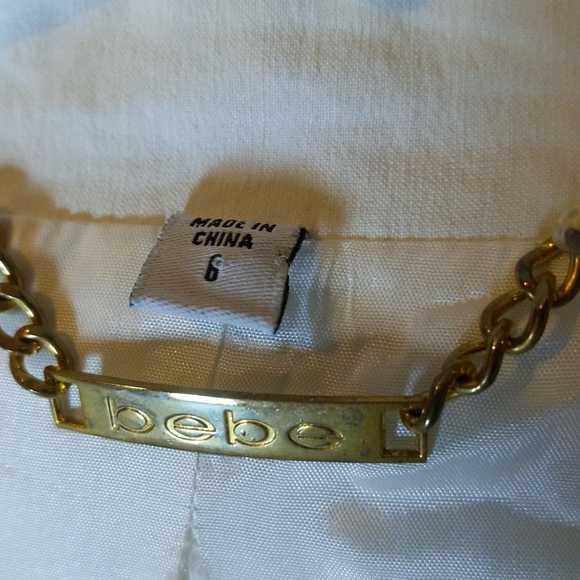 Bebe off white blazer size 6 - Picture 3 of 4